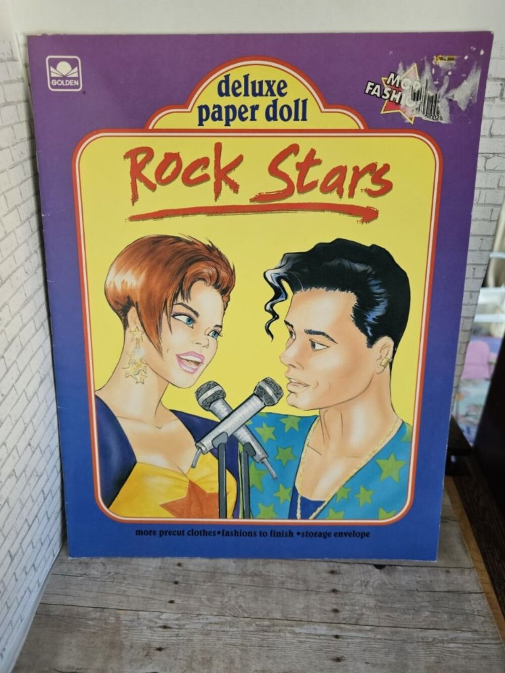 Rock Stars Deluxe Paper Doll Golden Book 1992 Complete Vintage 90s Pop Fashion